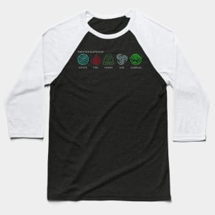 The Five Elements Avatar Baseball T-Shirt